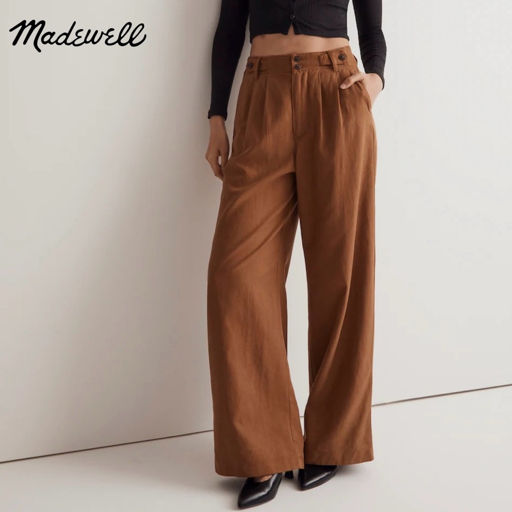 Madewell Women’s The Harlow Wide-Leg Pant/Trousers Color: Acorn | Size: 00